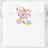 Sticker Rond Jour 22-2-22 (Sac)