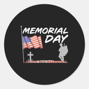 Sticker Rond Jour commémoratif - de peur que nous oublions _ Pa