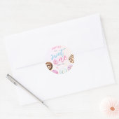 Sticker Rond Jour d'anniversaire du premier anniversaire de la  (Enveloppe)