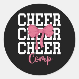Sticker Rond Jour de compétition de cheer Jour de compétition d