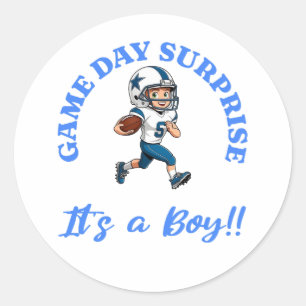 Sticker Rond Jour de jeu Surprise pour les amateurs de football