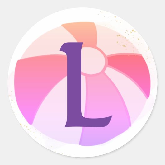 Sticker Rond Jour de la fête de la piscine initiale (Devant)