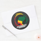 Sticker Rond Jour de la Liberté - Histoire noire (Enveloppe)