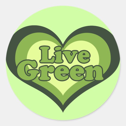 Sticker Rond Jour de la mort, vert en direct (Devant)