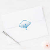 Sticker Rond Jour de la pluie (Enveloppe)