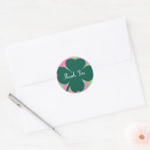Sticker Rond Jour de la Saint Patrick Merci Shamrock Rainbow Pa (Enveloppe)
