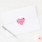 Sticker Rond Jour de la Saint Valentin (Enveloppe)