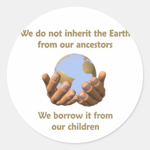 Sticker Rond Jour de la terre