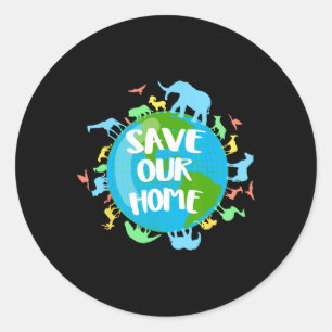 Sticker Rond Jour de la Terre 2025 Environnement Nature Planète