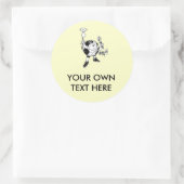 Sticker Rond JOUR DE LA TERRE - énergie d'économies (Sac)