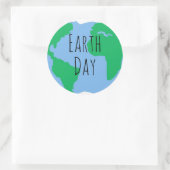 Sticker Rond Jour de la Terre - Environnement (Sac)