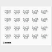 Sticker Rond Jour de l'argent papier (Feuille)