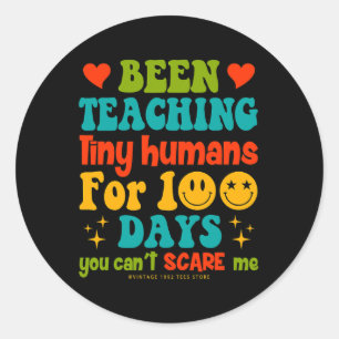 Sticker Rond Jour De L'École Enseignants Enfants Enseignent Min