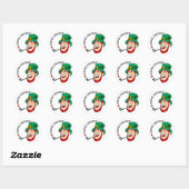 Sticker Rond Jour de Leprechaun (Feuille)