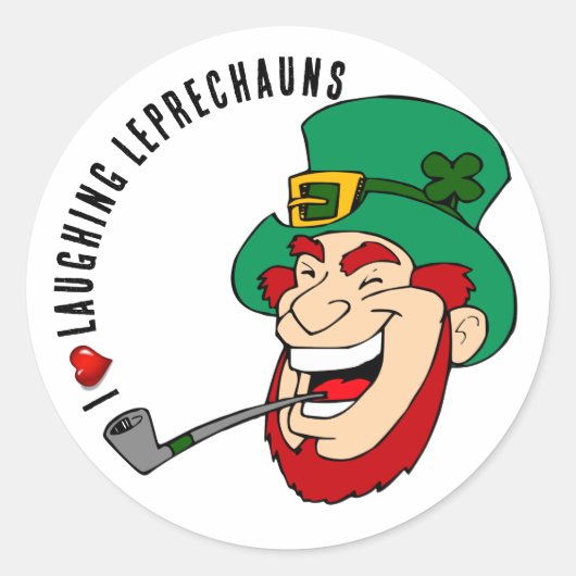Sticker Rond Jour de Leprechaun (Devant)