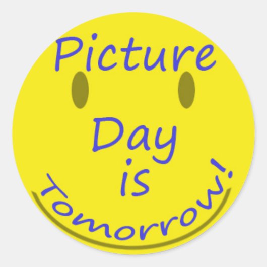 Sticker Rond Jour de l'image (Devant)