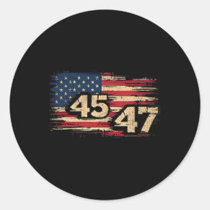 Sticker Rond Jour de l'investiture du président Donald J Trump 