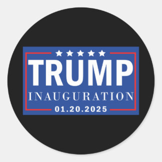 Sticker Rond Jour de l'investiture du président Trump Janvier 2