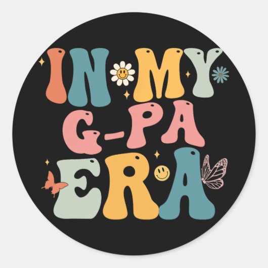 Sticker Rond Jour de ma mère grand-mère (Devant)