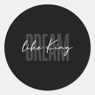 Sticker Rond Jour de Martin Luther King Mois de l'histoire des