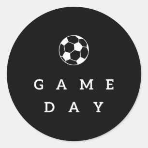 Sticker Rond Jour de match de foot Maman de foot Maman de foot