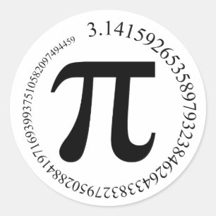 Sticker Rond Jour de pi (π)
