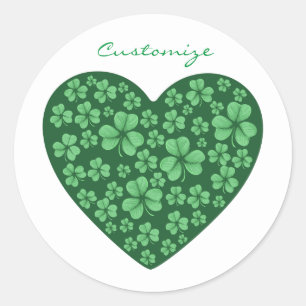 Sticker Rond Jour de Saint Patrick