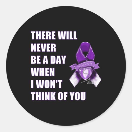 Sticker Rond Jour de sensibilisation à la surdose 31 août Ruban (Devant)