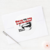 Sticker Rond Jour+de+Silence (Enveloppe)