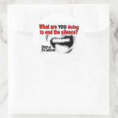 Sticker Rond Jour+de+Silence (Sac)