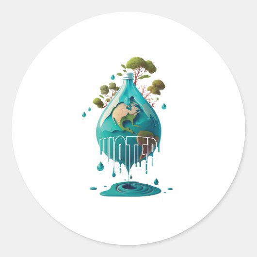 Sticker Rond jour d'eau (Devant)
