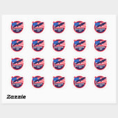 Sticker Rond Jour des anciens combattants (Feuille)