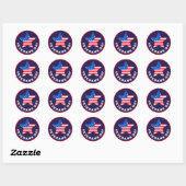 Sticker Rond Jour des anciens combattants (Feuille)