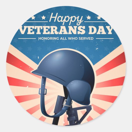 Sticker Rond Jour des anciens combattants (Devant)