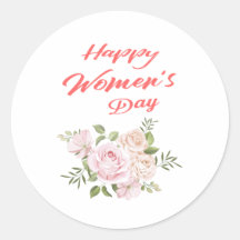 jour des femmes heureux blanc