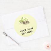 STICKER ROND JOUR DES TERRES - (Enveloppe)