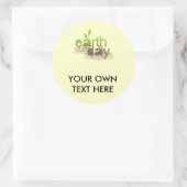 STICKER ROND JOUR DES TERRES - (Sac)