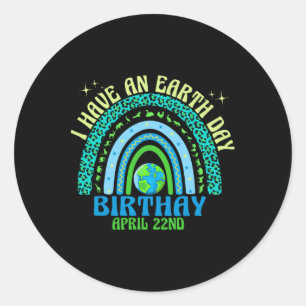 Sticker Rond Jour des terres C'est ma chemise en jour des terre