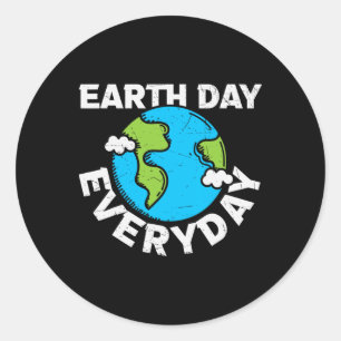 Sticker Rond Jour des terres Chaque Jour Arc En Ciel Faire De L