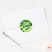 Sticker Rond Jour des terres feuillus (Enveloppe)