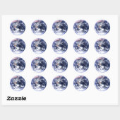 Sticker Rond Jour des terres Le MUSÉE Zazzle Cadeaux (Feuille)