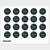 Sticker Rond Jour des terres Math Fractions de l'enseignant Fra (Feuille)