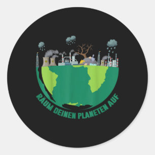 Sticker Rond Jour des terres militantisme terrestre Protection