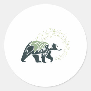 Sticker Rond Jour des terres Protection De l'environnement Natu
