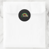 Sticker Rond Jour des terres quotidien Rainbow Pine Tree (Sac)