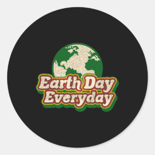Sticker Rond Jour des terres tous les jours 51e anniversaire mi