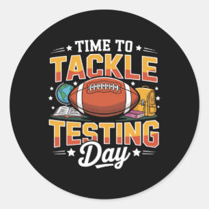 Sticker Rond Jour d'essai Stade Football Taquet Test Jour Sport