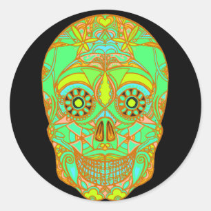 Sticker Rond Jour du 1 mort