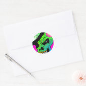 Sticker Rond Jour Du Crâne Mort (Enveloppe)