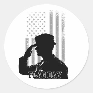 Sticker Rond Jour du drapeau